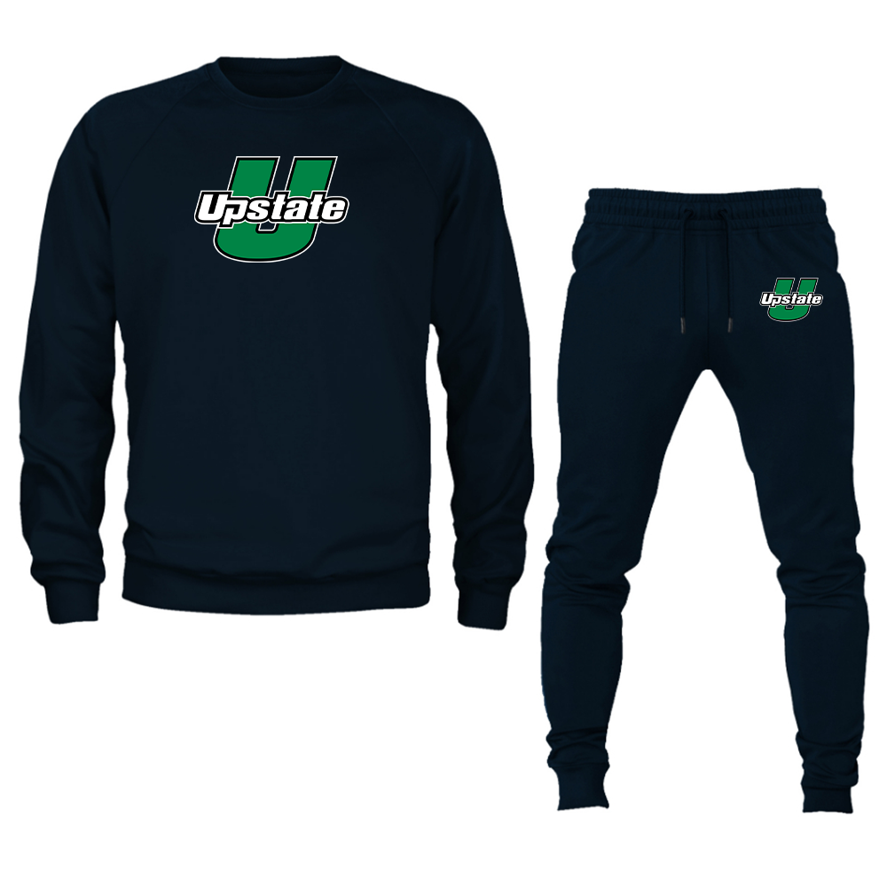 Men's USC Upstate Spartans Crewneck Sweatshirt Joggers Suit